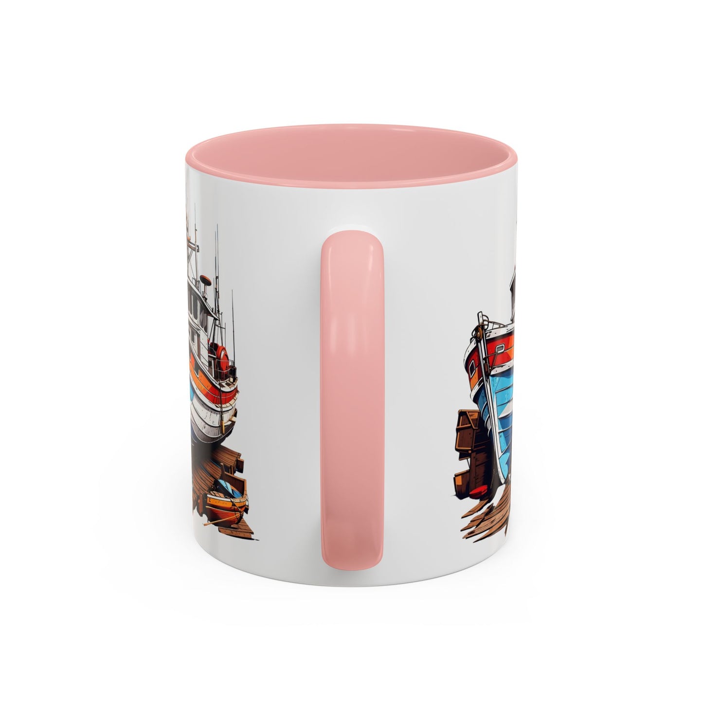 Nautical Accent Coffee Mug | Perfect for Boat Lovers, Sailor Gifts, Coastal Decor, Unique Gift Idea, Custom Artwork Mug