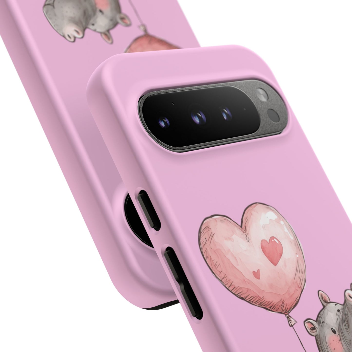 Cute Hippo Phone Case | Good Vibes, Gift for Friends, Cute Phone Accessories, Animal Lover Gift, Happy Phone Cover