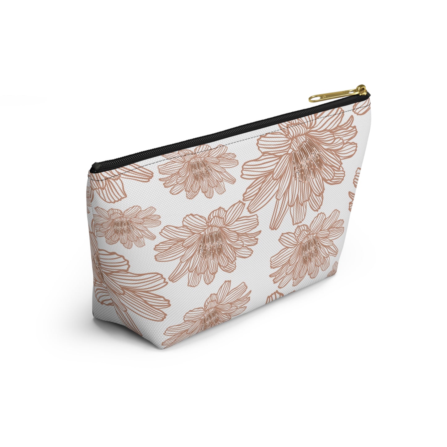 Floral Accessory Pouch - Chic Makeup Bag, Travel Organizer, Gift for Her, Floral Print Pouch, Flower Design Zipper Bag