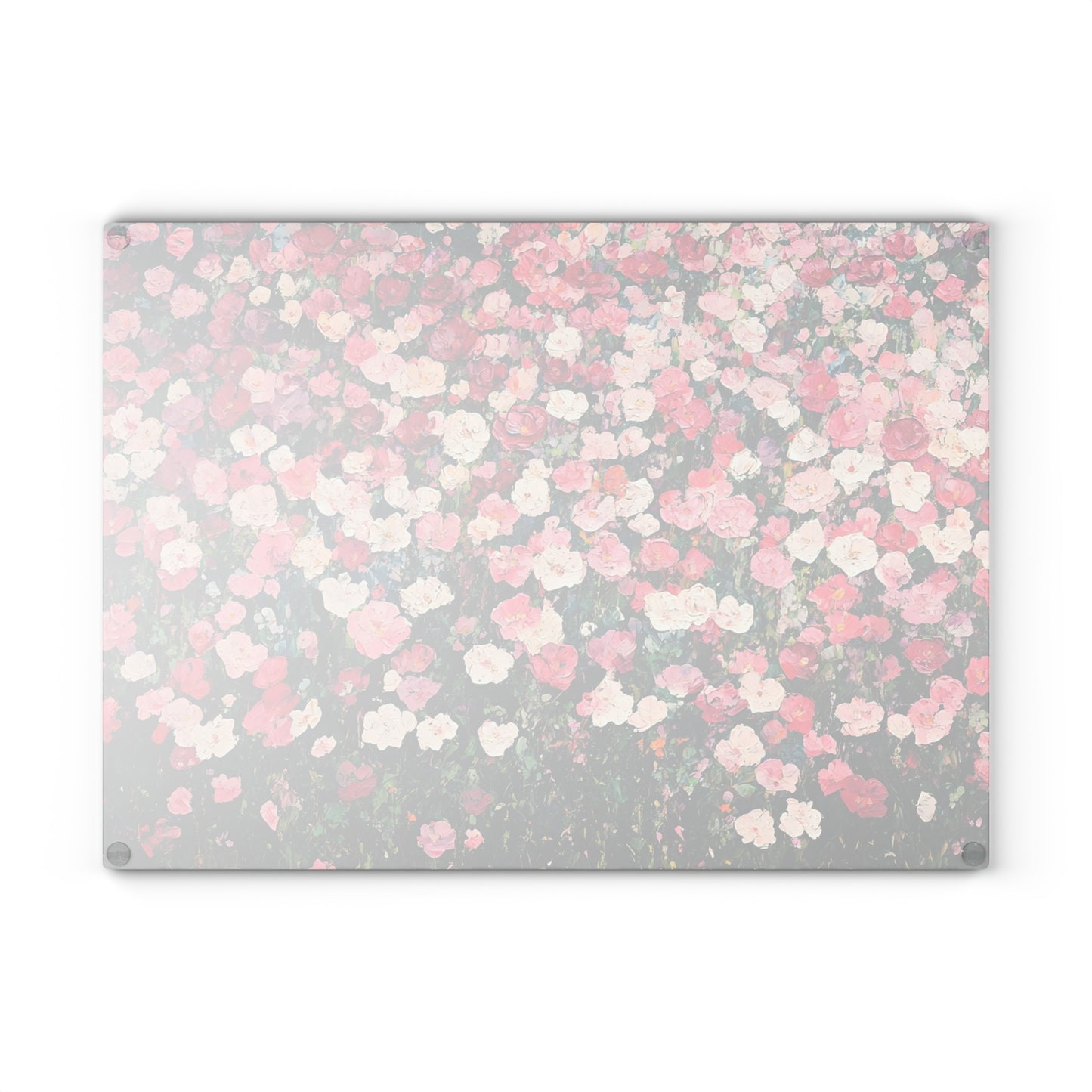 Floral Glass Cutting Board - Perfect for Kitchen Decor, Wedding Gifts, Home Cooking, Culinary Art, Decorative Kitchenware