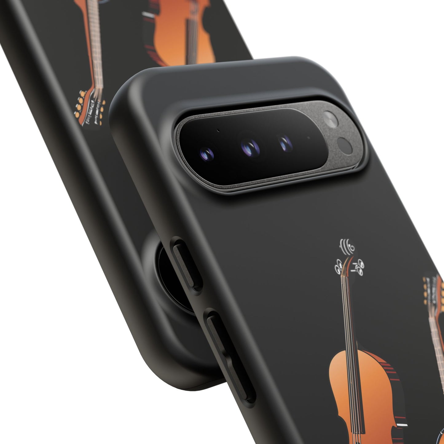 Musical Instrument Phone Case - Violin & Banjo Design, Music Lover Gift, Unique Phone Cover, Holiday Gift, Durable Tough Cases