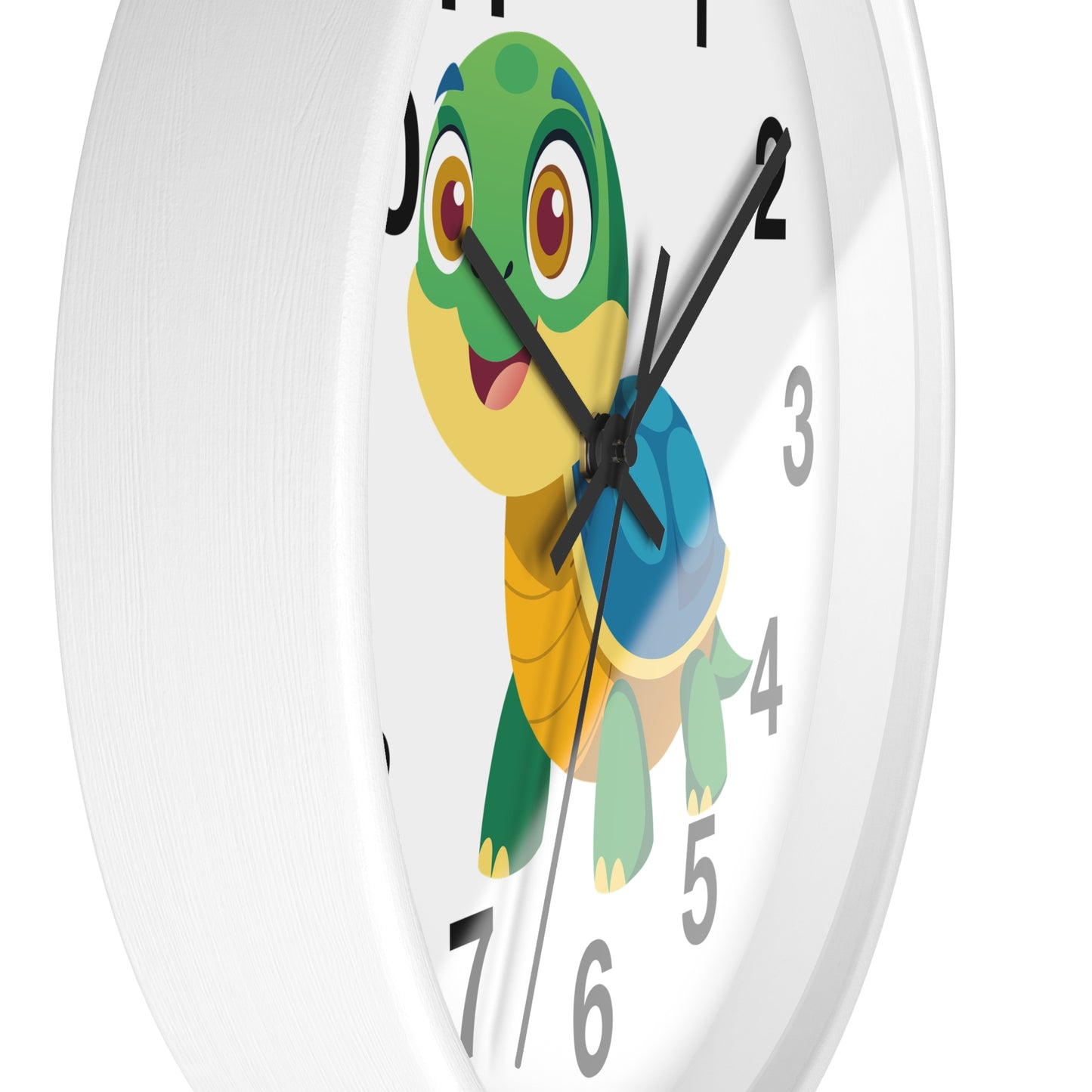 Cute Turtle Wall Clock, Kids Room Decor, Animal Clock, Playful Timepiece,