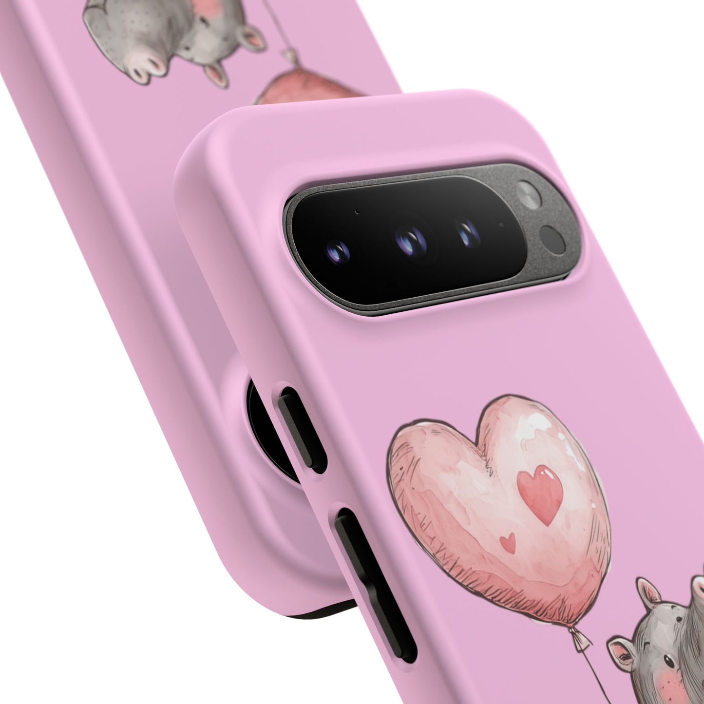 Cute Hippo Phone Case | Good Vibes, Gift for Friends, Cute Phone Accessories, Animal Lover Gift, Happy Phone Cover