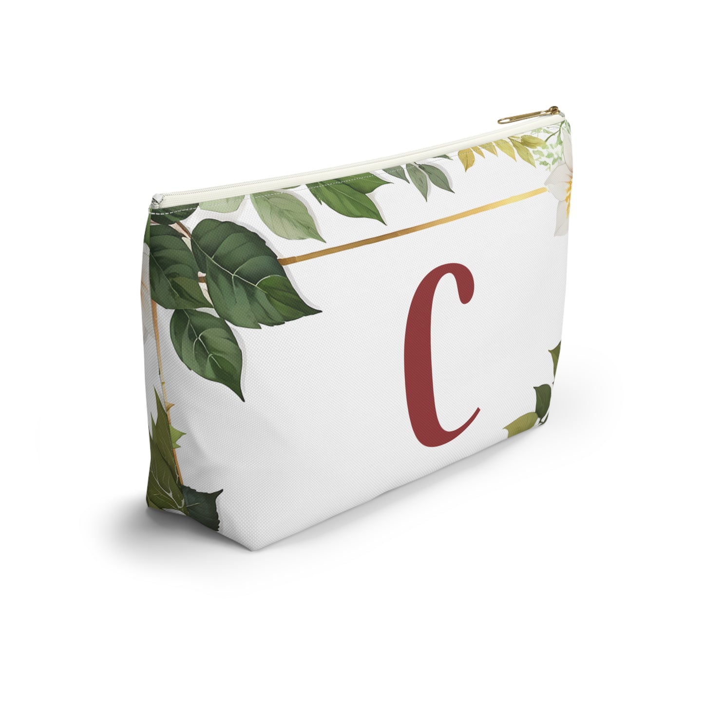Copy of Personalized Floral Accessory Pouch, Makeup Bag, Gift for Her, Initial Pouch, Travel Organizer, Custom Cosmetic Bag