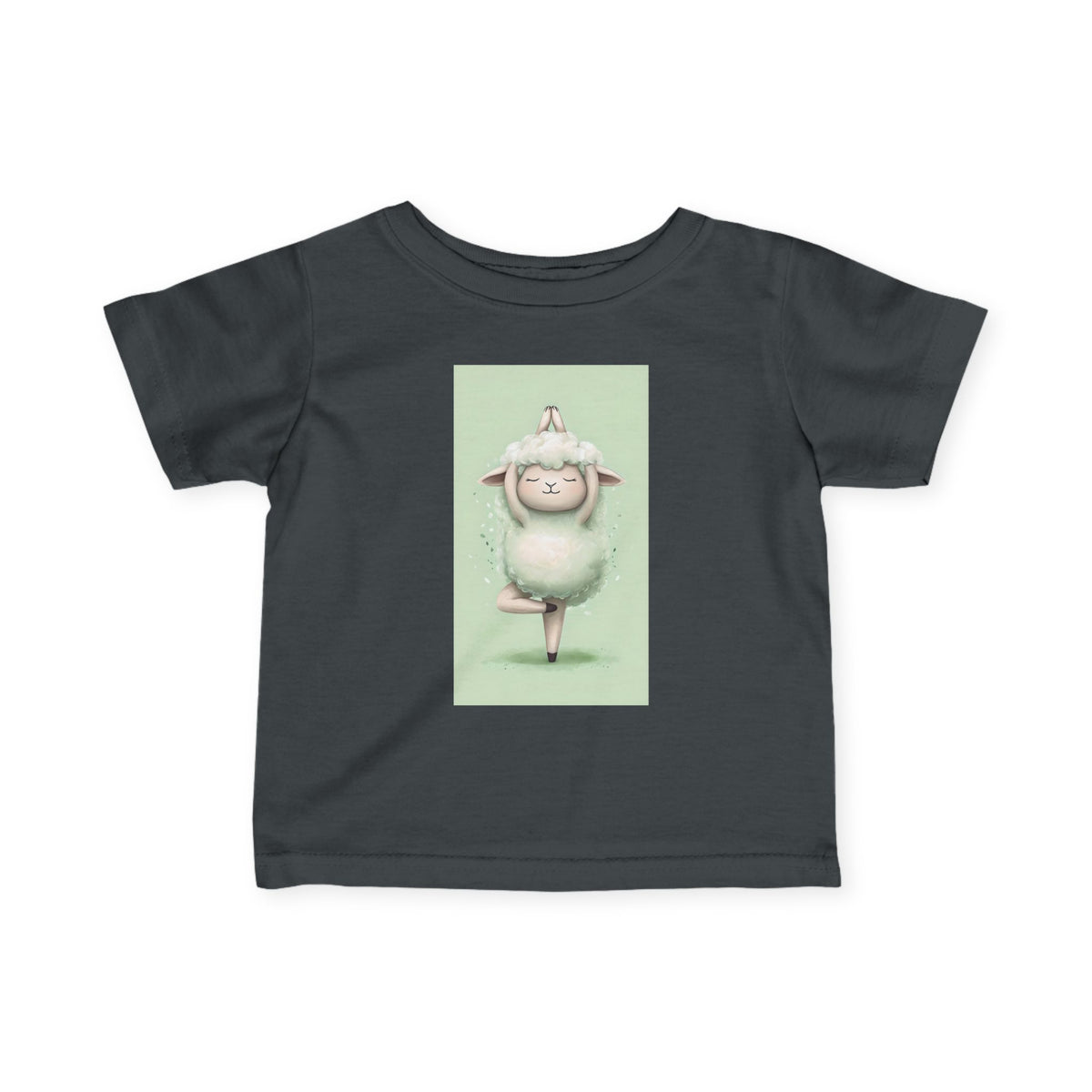 Infant Tee — Cute Ballet Sheep Baby Shirt ("Little Ballerina" Design)