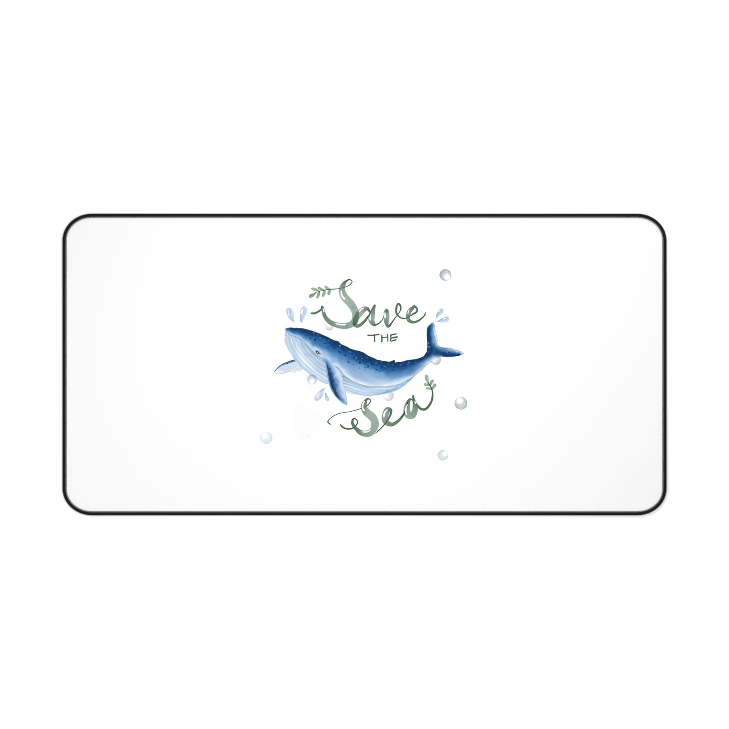 Ocean-Inspired Desk Mat - Save the Sea, Eco-Friendly Office Decor, Marine Life Gift, Home Office Essential, Wildlife Conservation