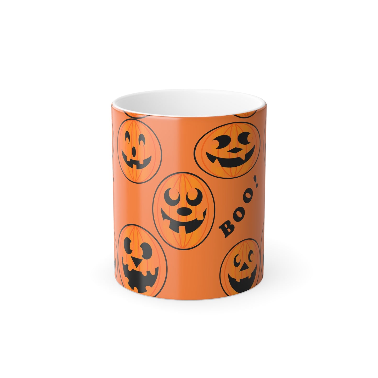 Halloween Color Morphing Mug - Pumpkin Design - Perfect for Fall, Spooky