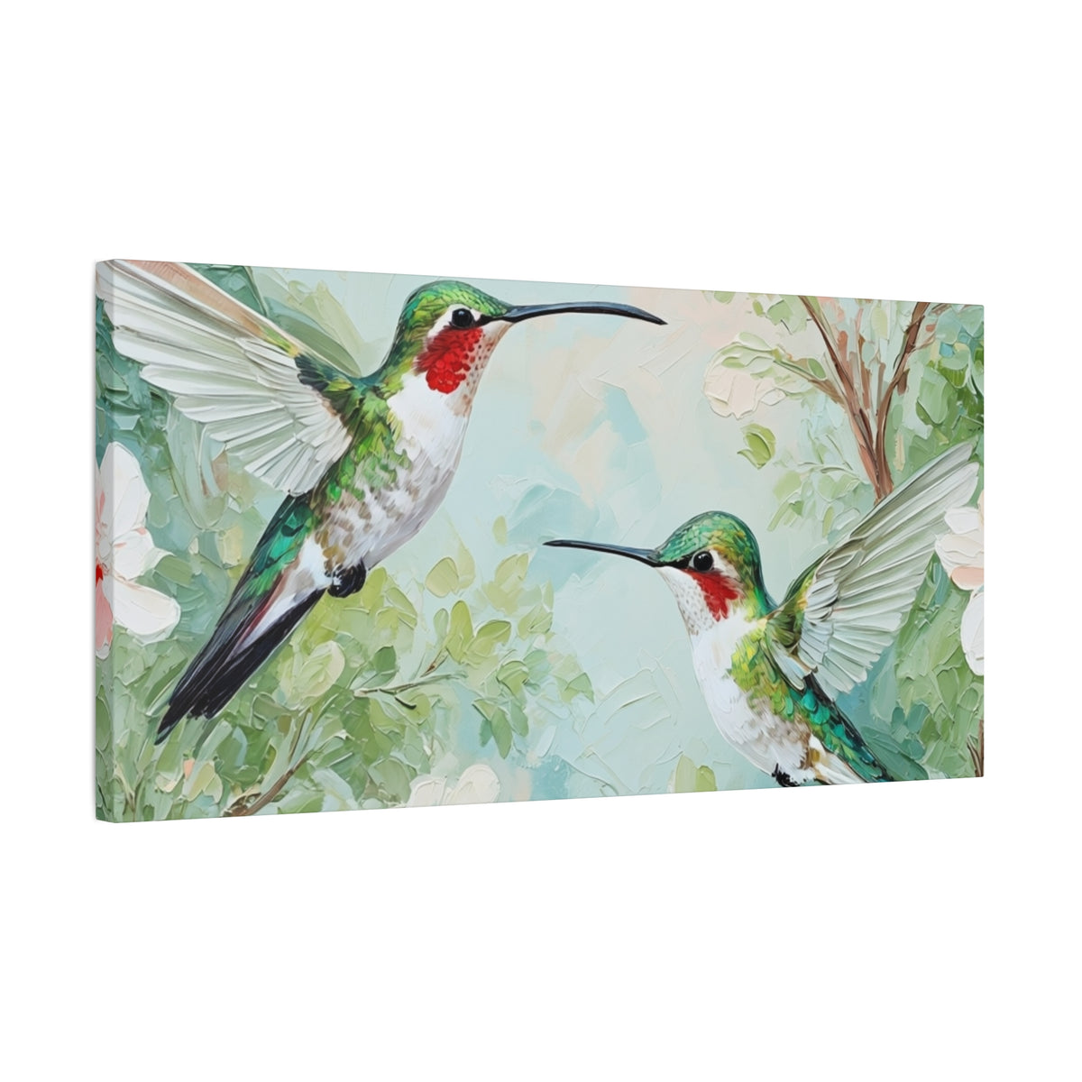 Hummingbird Canvas Wall Art — Stretched Matte Nature Print