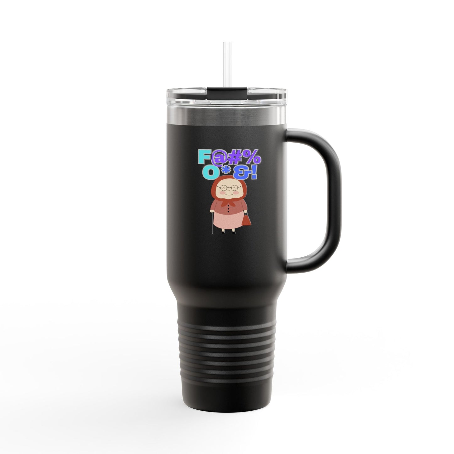 Funny Insulated Travel Mug, 40oz - Hilarious Grandma Design, Perfect Gift for Coffee Lovers, Road Trips, Birthdays, Everyday Use