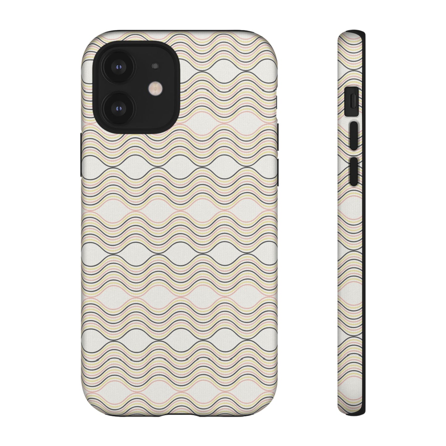 Stylish Phone Case for Tough Protection, Wavy Design, Chic Accessory, Gift for Her, Trendy Tech, Holiday Gift Idea