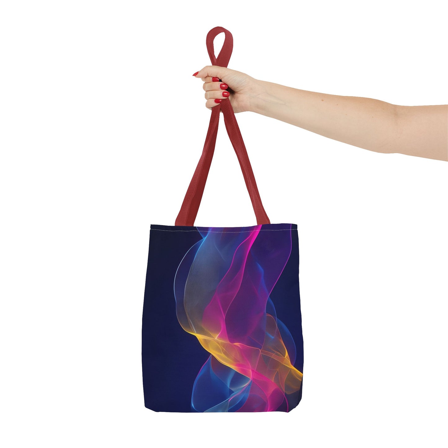 Colorful Abstract Tote Bag, Stylish Shopping Bag, Reusable Groceries Bag