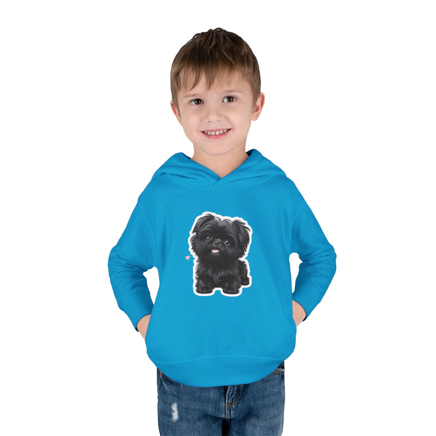 Cute Toddler Hoodie with Adorable Dog Design, Baby Gift, Winter Wear, Kids Sweatshirt, Comfortable Pullover