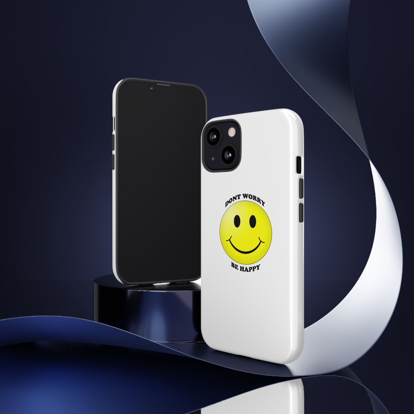 Happy Face Phone Case, Tough Cases, Don’t Worry, Be Happy, Cute Gift for Friends, Positive Vibes, Fun Mobile Accessories