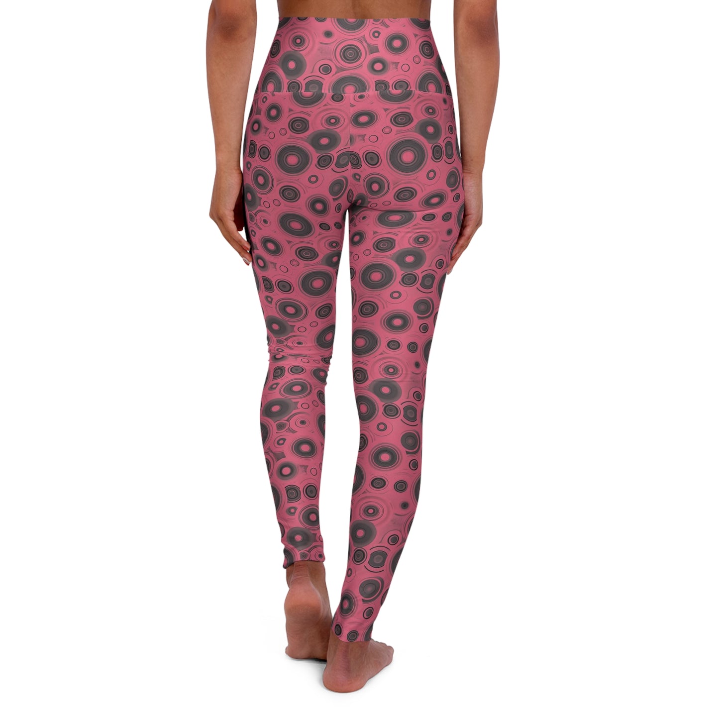 Funky High Waisted Yoga Leggings, Stylish Workout Pants