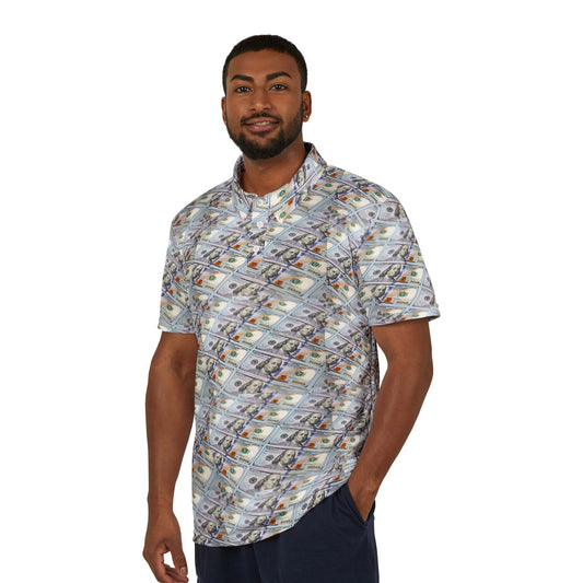 Money Patterned Unisex Polo Shirt