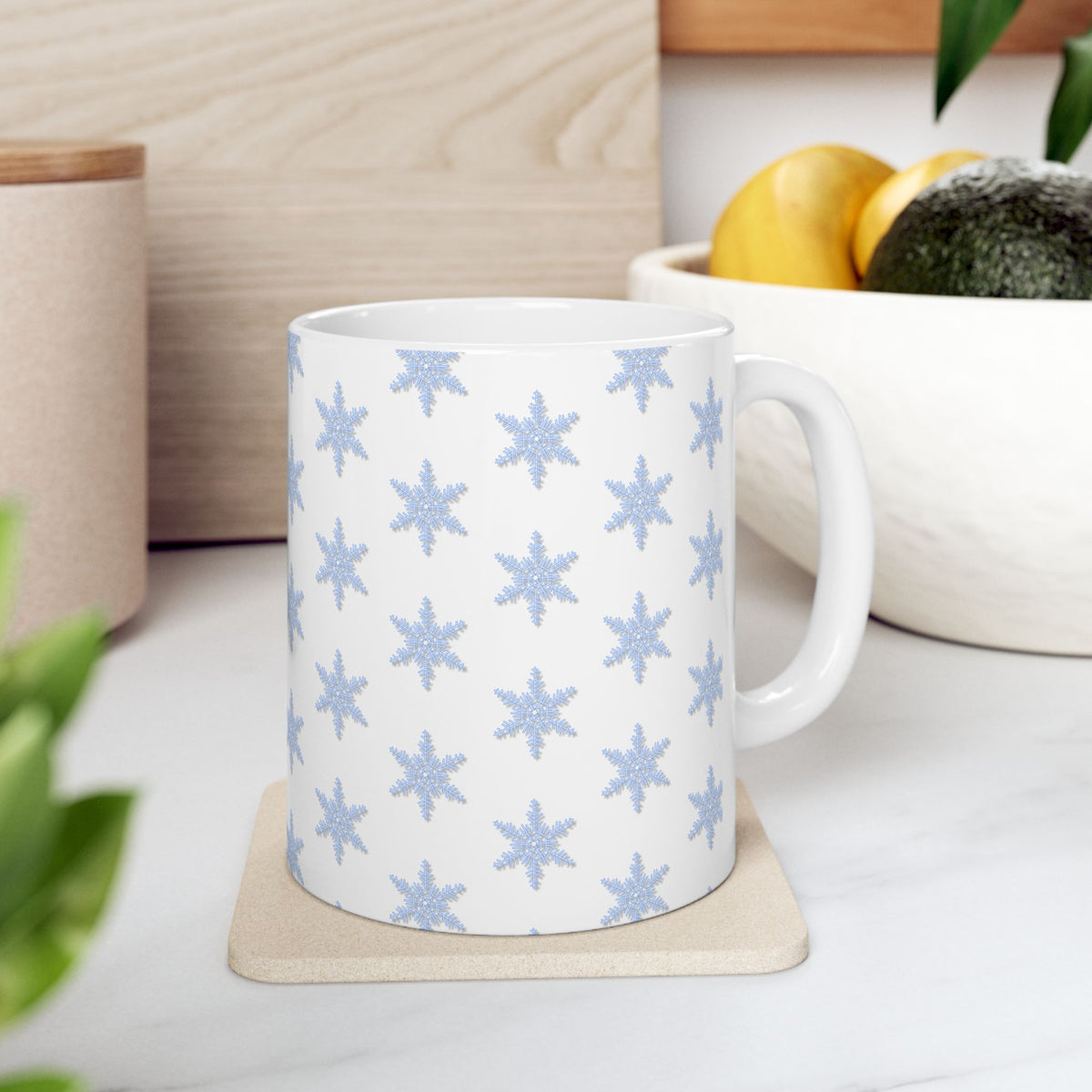 Ceramic Star Pattern Mug - Cozy Home Vibe, Perfect Gift for Winter, Unique Coffee Cup, Ideal for Birthdays, Holidays, and Cozy Gatherings