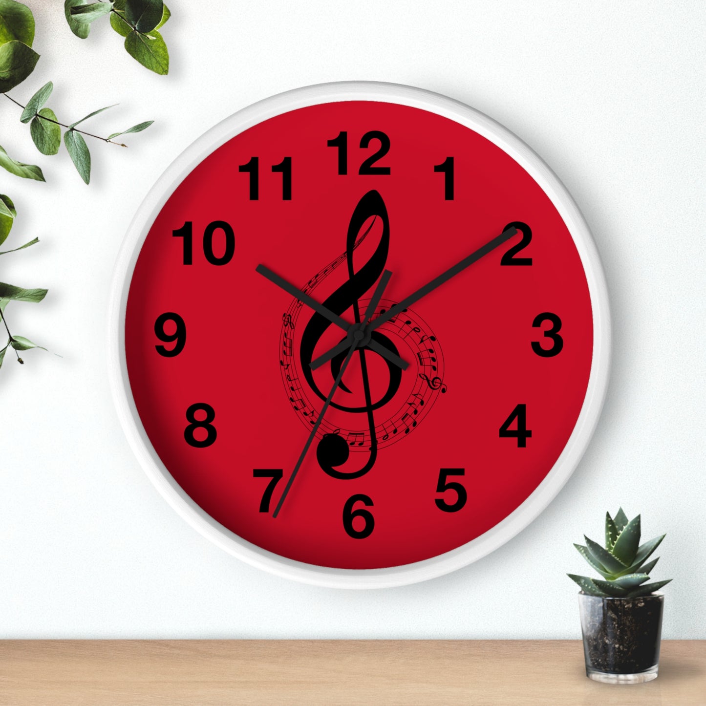 Musical Notes Wall Clock - Perfect for Music Lovers, Home Decor