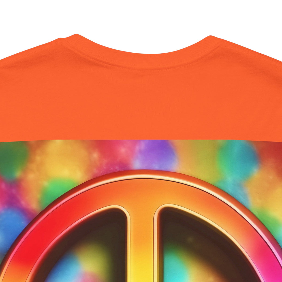 Peace Sign Tie-Dye Tee — Rainbow Hippie Peace Symbol T-Shirt