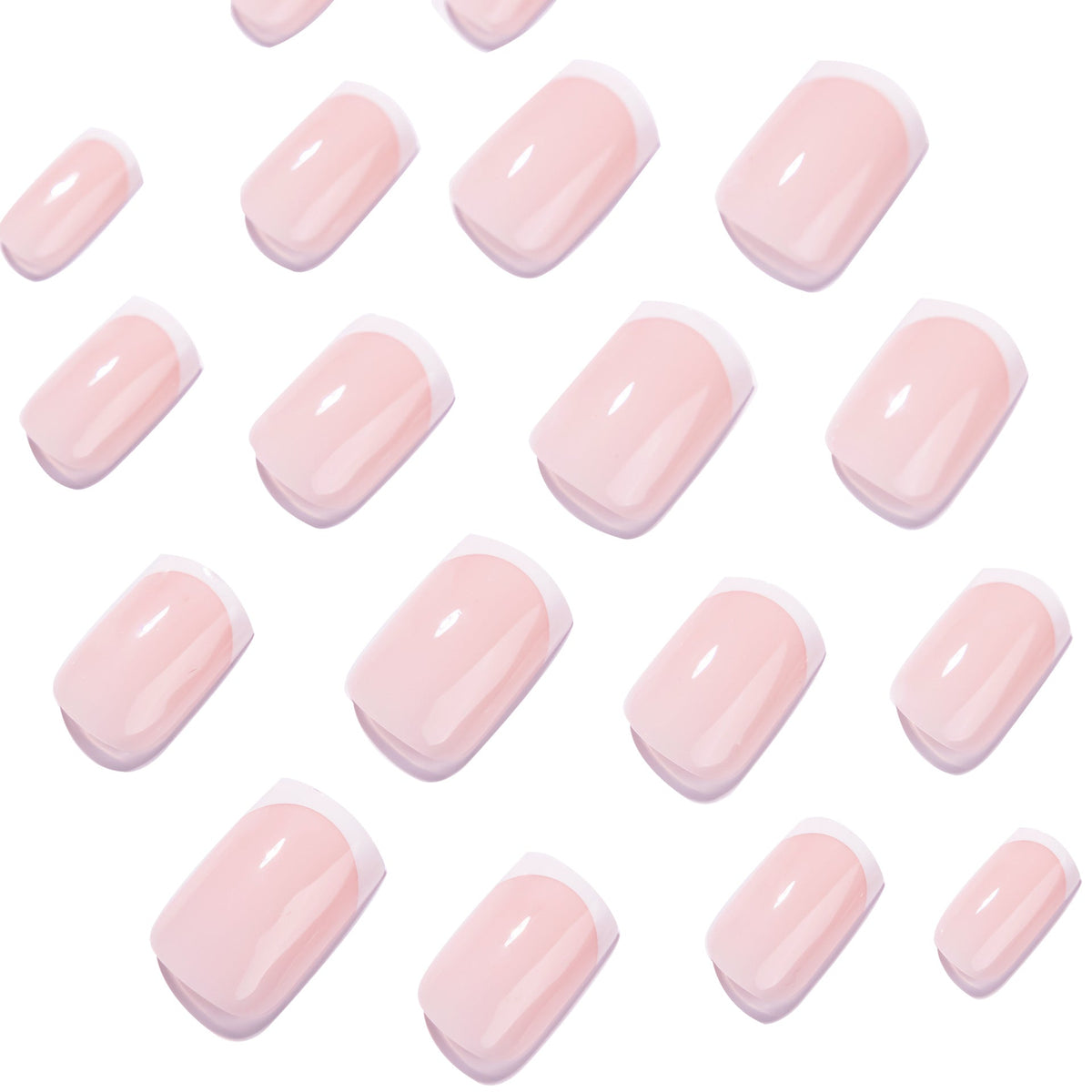 365nails: "Classic French Nude Square" – Minimalist Press-on Nails – Image 3