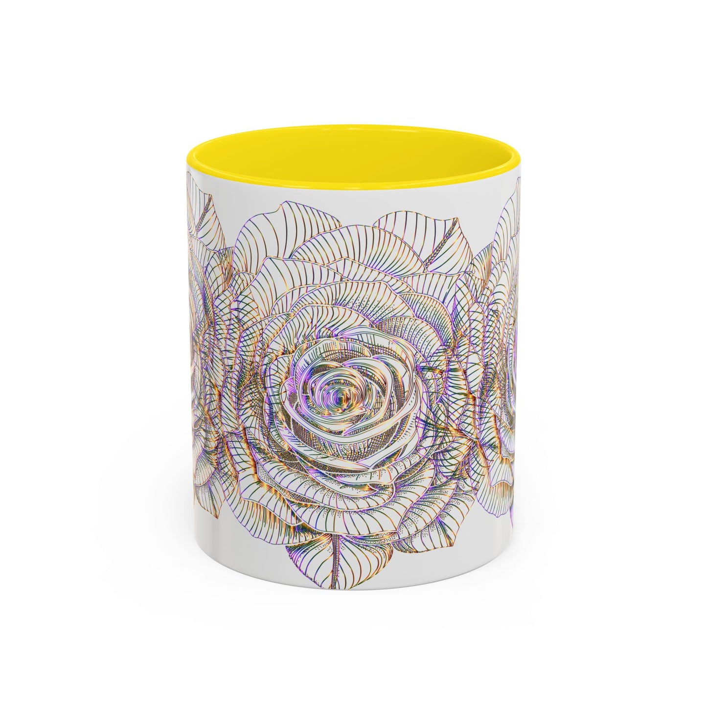 Holographic Floral Coffee Mug - Perfect Gift for Plant Lovers, Home Decor, Tea & Coffee Lovers, Mother's Day, Birthdays
