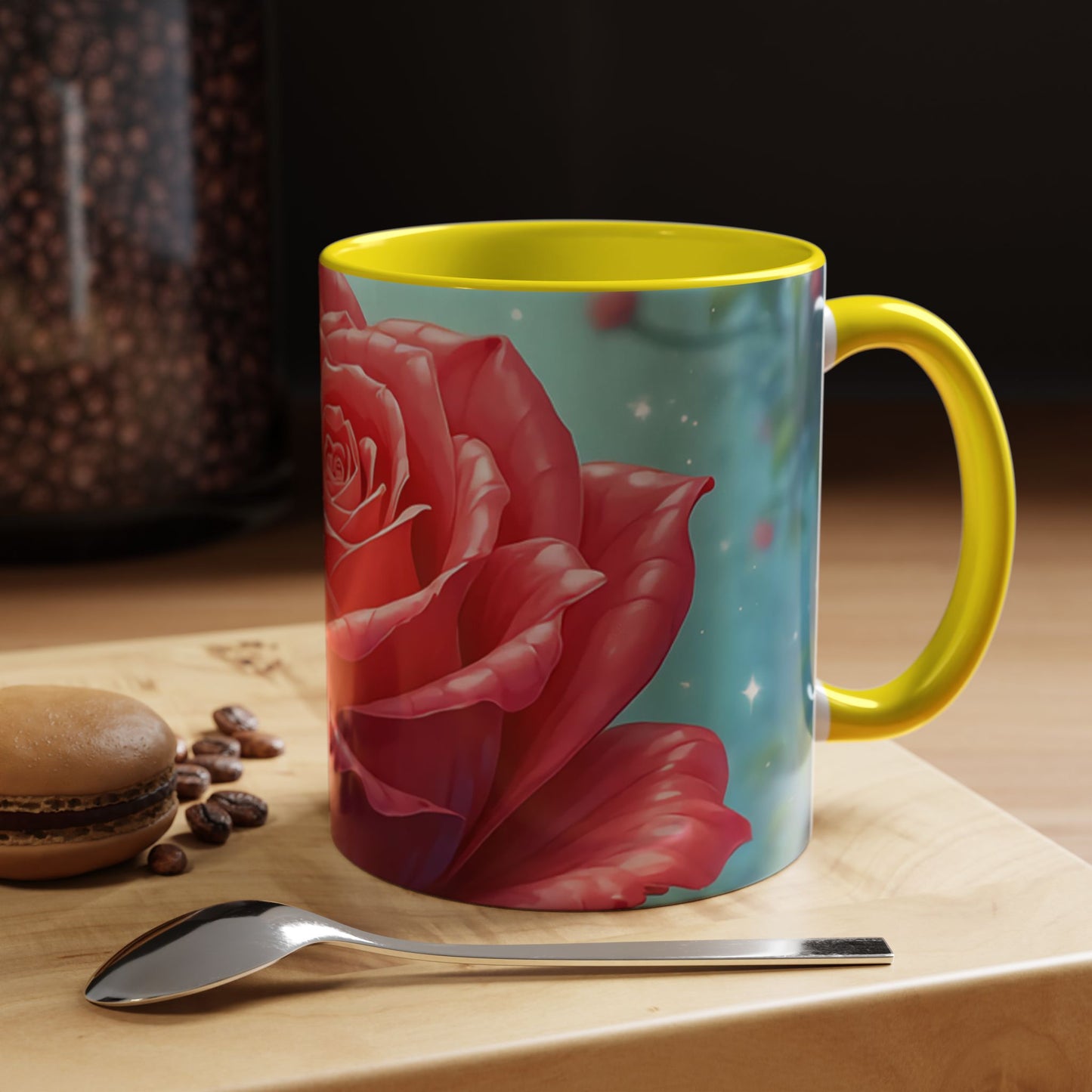 Elegant Rose Coffee Mug for Floral Lovers, Perfect Gift for Mother’s Day, Birthday, Home Decor, Garden Enthusiasts, Art Collectors