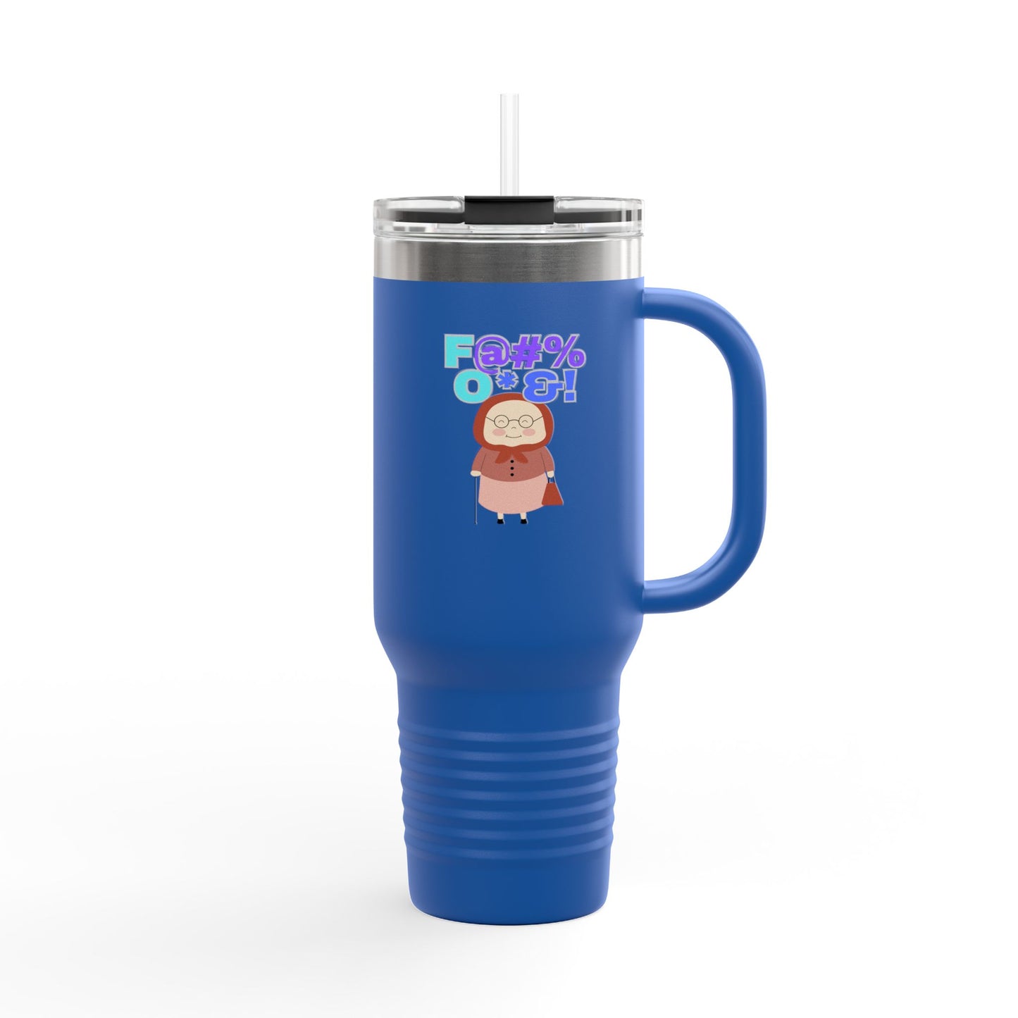 Funny Insulated Travel Mug, 40oz - Hilarious Grandma Design, Perfect Gift for Coffee Lovers, Road Trips, Birthdays, Everyday Use