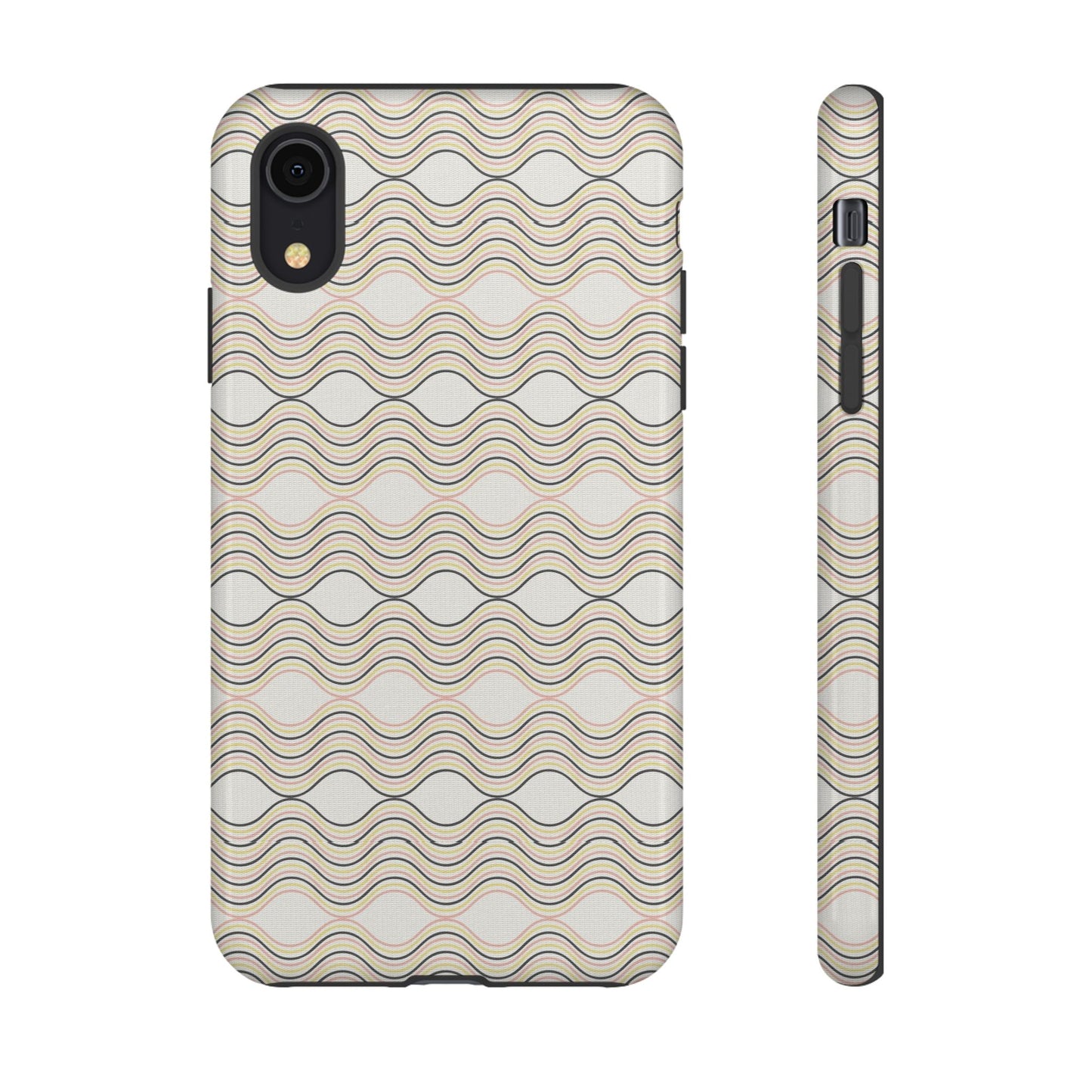 Stylish Phone Case for Tough Protection, Wavy Design, Chic Accessory, Gift for Her, Trendy Tech, Holiday Gift Idea
