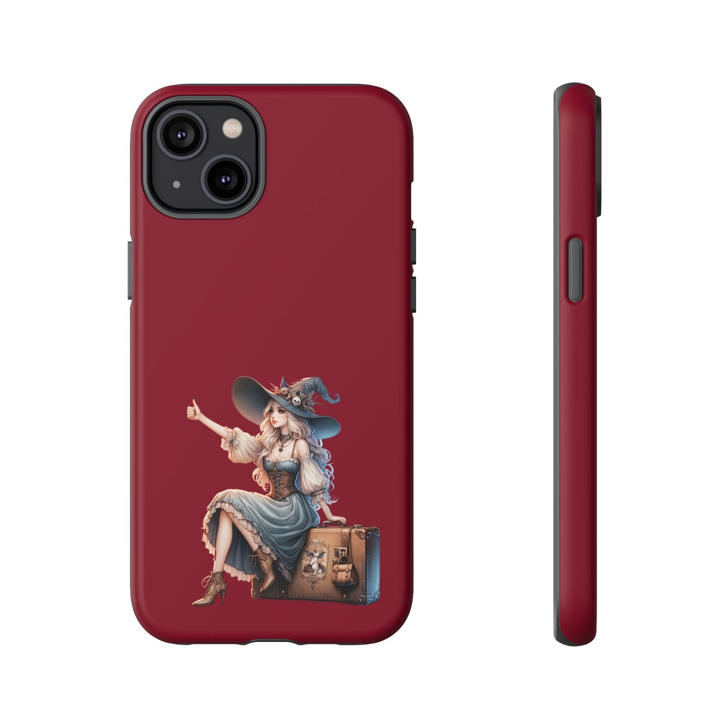 Witchy Phone Case - Magical, Durable - Halloween Gift, Cosplay Accessory, Cute Witch Design