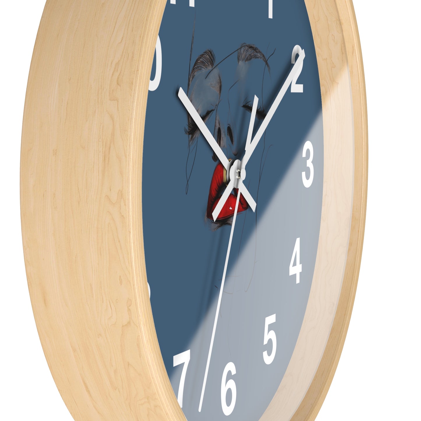 Artistic Face Wall Clock, Unique Home Décor, Modern Wall Art, Trendy Gift for Her, Statement Piece Living Room