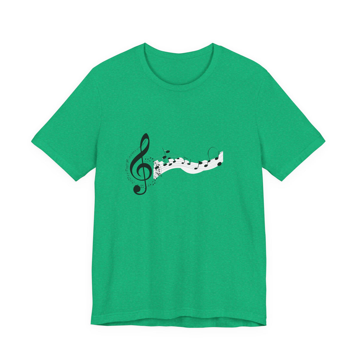 Musical Notes Short Sleeve Tee for Music Lovers