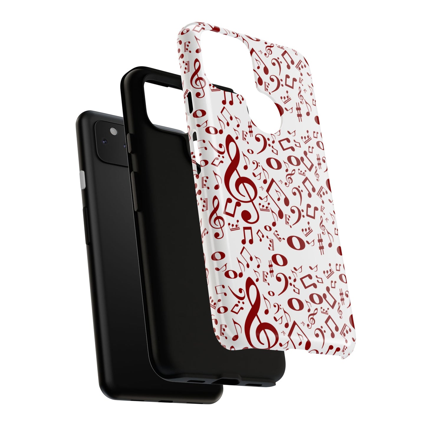 Musical Note Phone Case, Tough iPhone Cover, Gift for Musicians, Customizable, Music Lover's Accessory, Durable Phone Protection