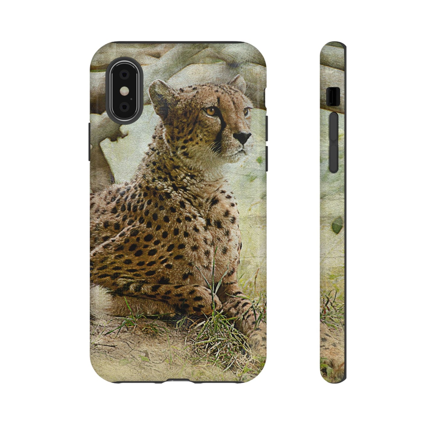 Cheetah Phone Case, Tough Cases, Animal Lover Gift, Wildlife Protection, Eco-Friendly Mobile Cover, Unique Phone Accessory