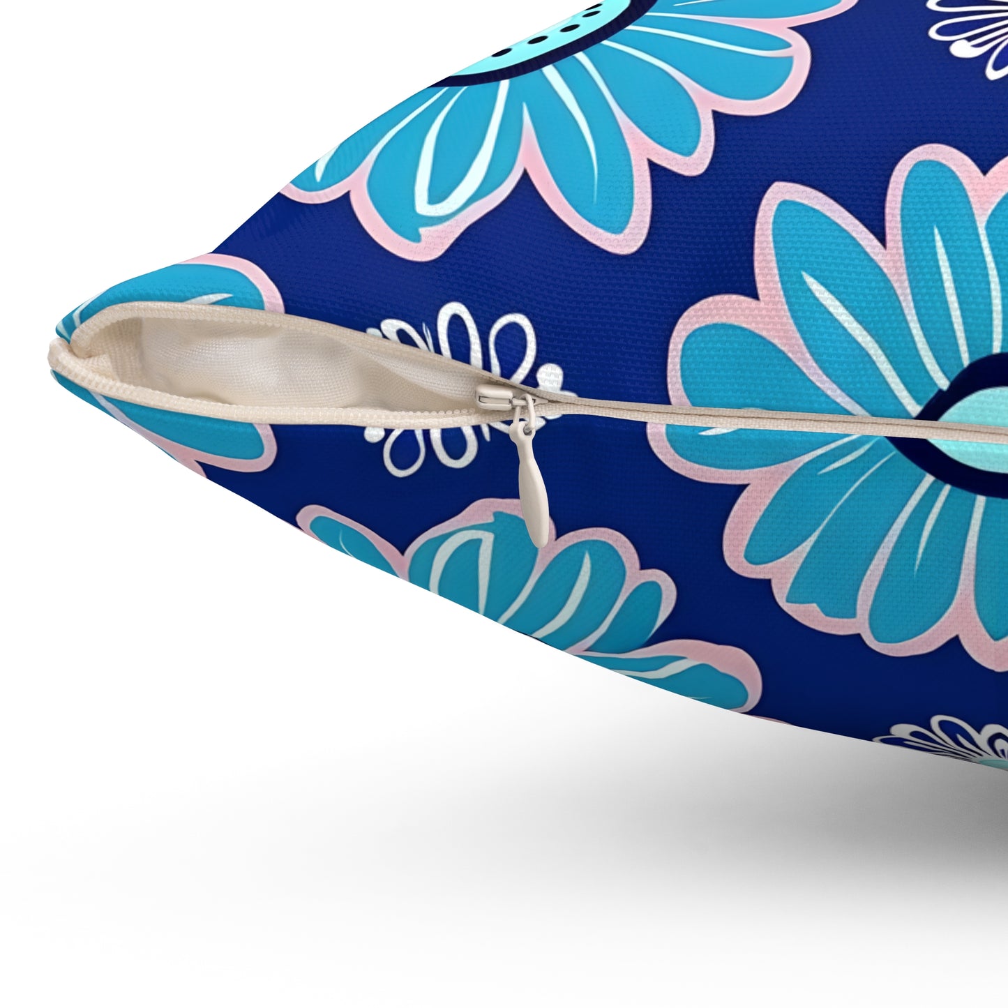 Flower Power Square Pillow - Floral Home Decor, Cozy Couch Cushion