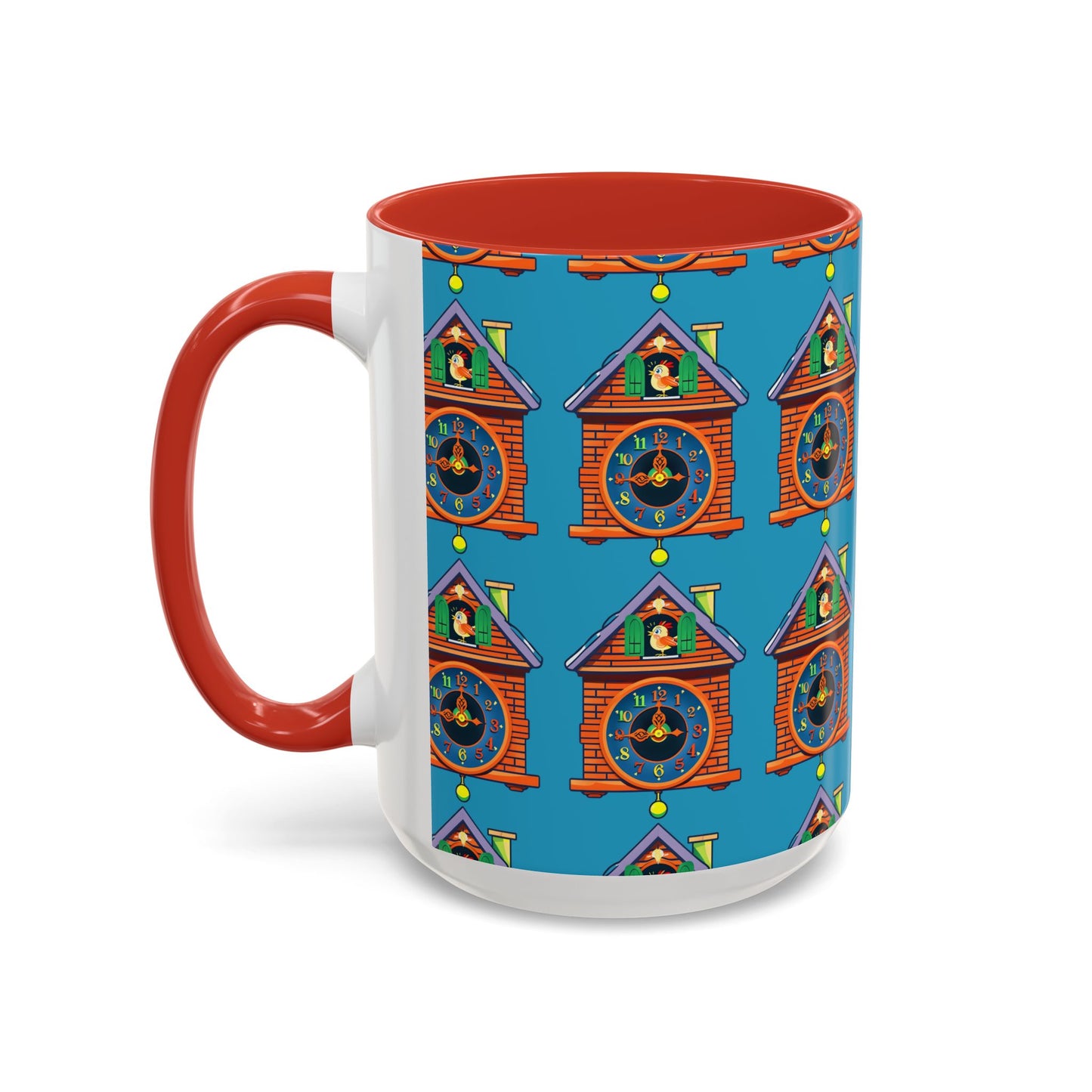 Whimsical Clock House Coffee Mug Unique Gift for Home Decor