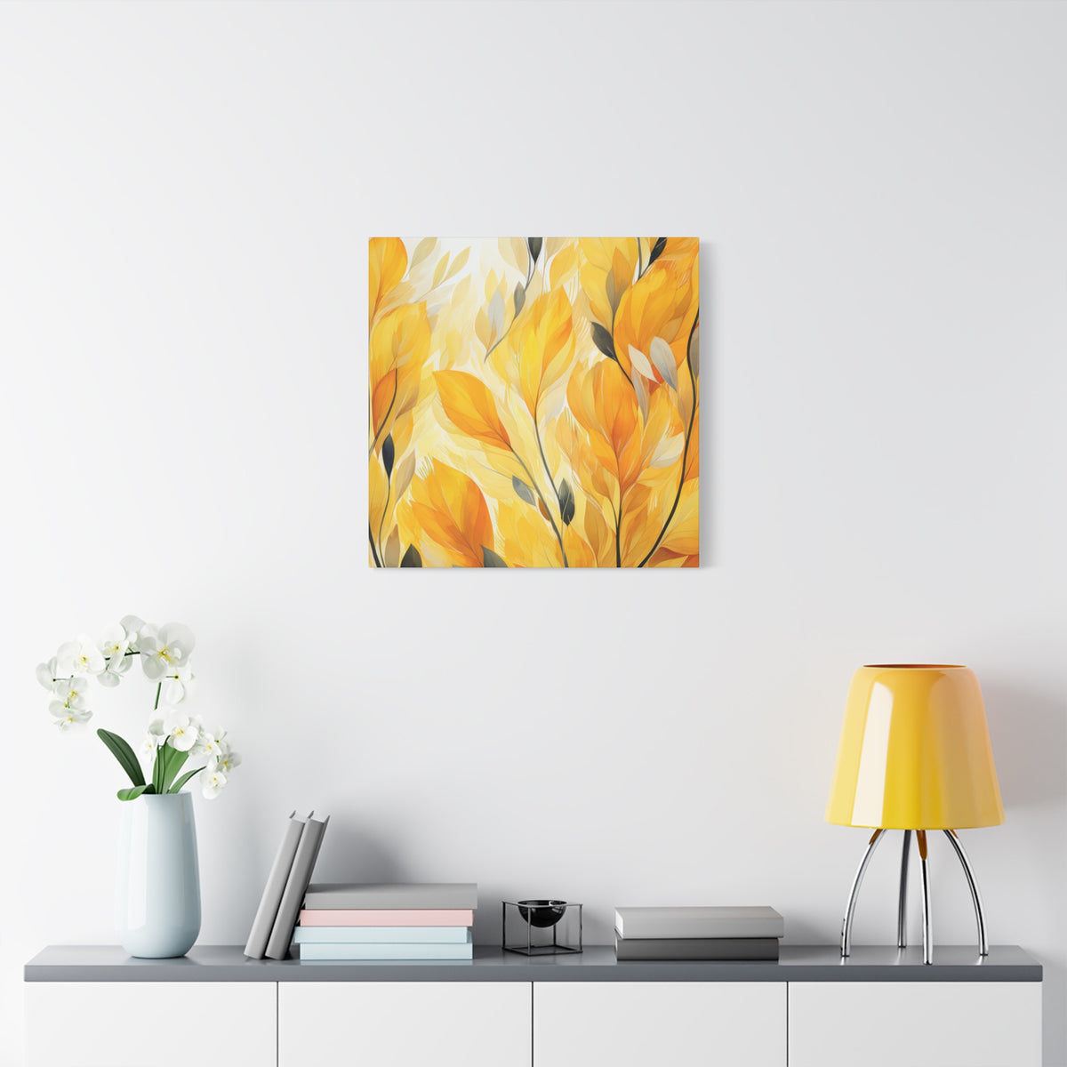 Gorgeous Yellow Matte Canvas Art Print, Stretched, 1.25"