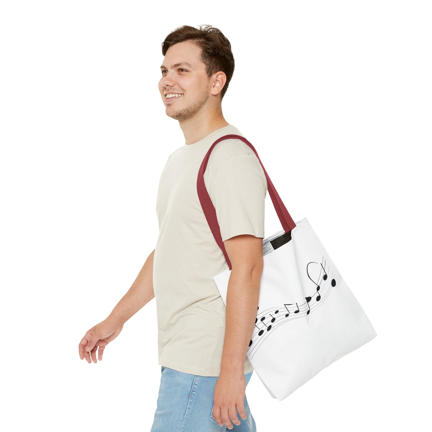 Musical Notes Tote Bag | Perfect for Music Lovers, Eco-Friendly Shopping