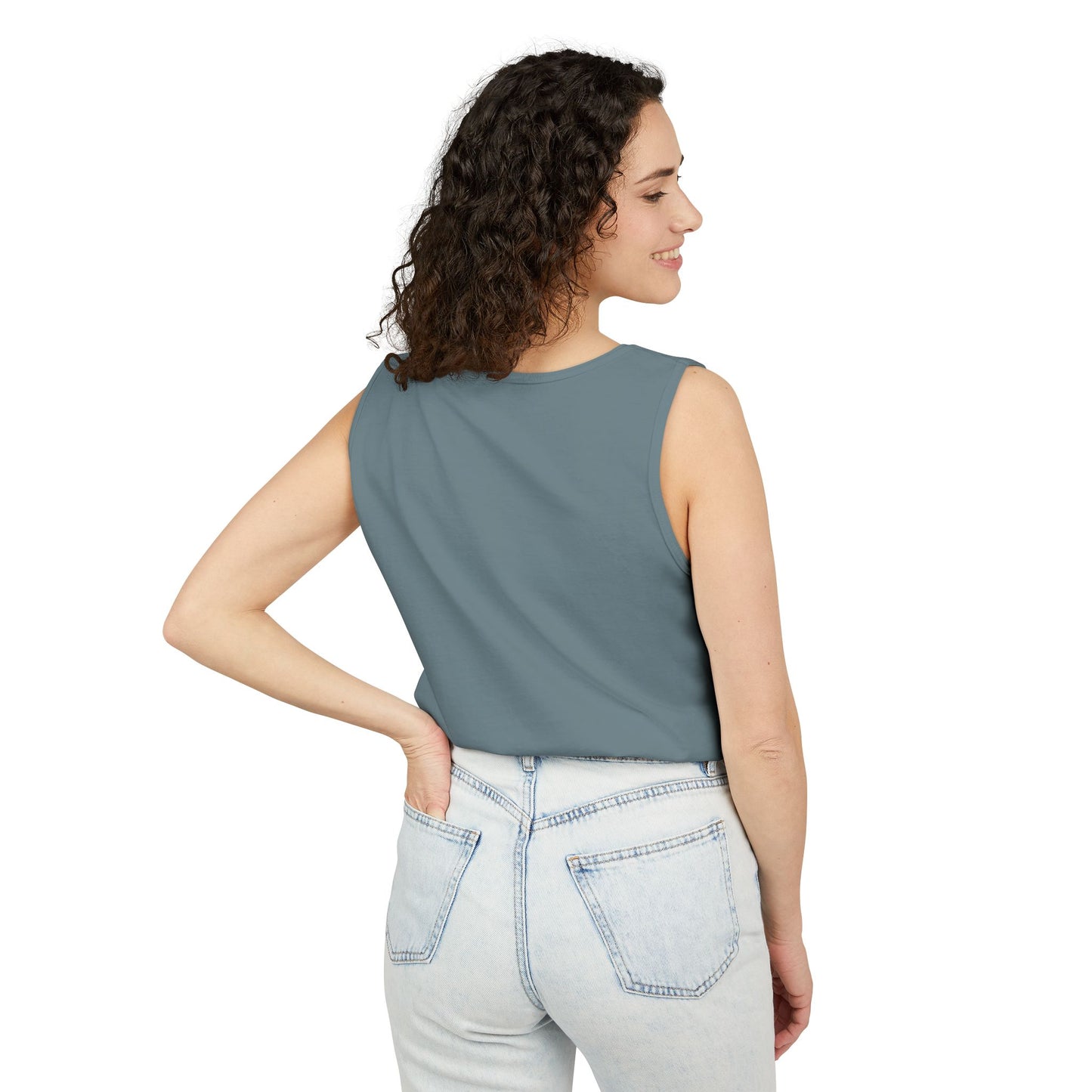 Garment-Dyed Tank Top - Beach Vibes, Summer Essential, Casual Wear, Gift for Ocean Lovers, Relaxed Style
