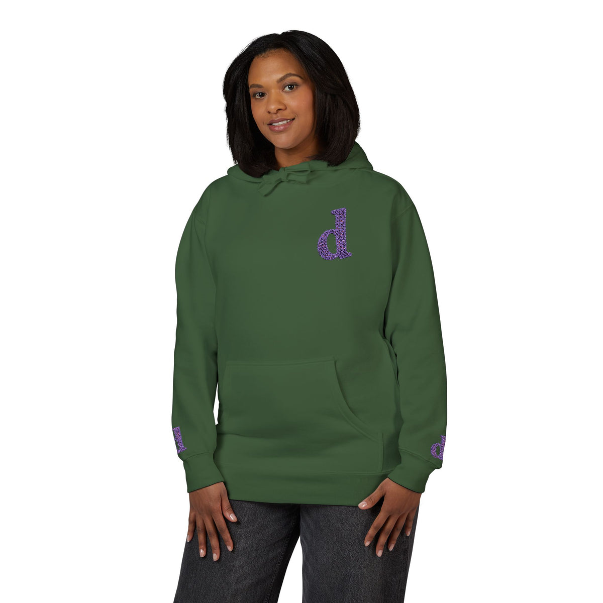 Floral Initial Unisex Fleece Hoodie | Cozy Casual Wear, Gifts for Her, Monogrammed Hooded Sweatshirt, Fall Fashion, Birthday Present