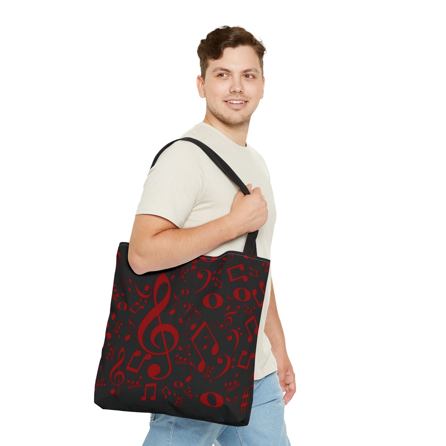 Stylish Music Note Tote Bag, Musical Gifts for Musicians, Eco-Friendly, Concert Accessories, Everyday Use, Unique Gift Idea