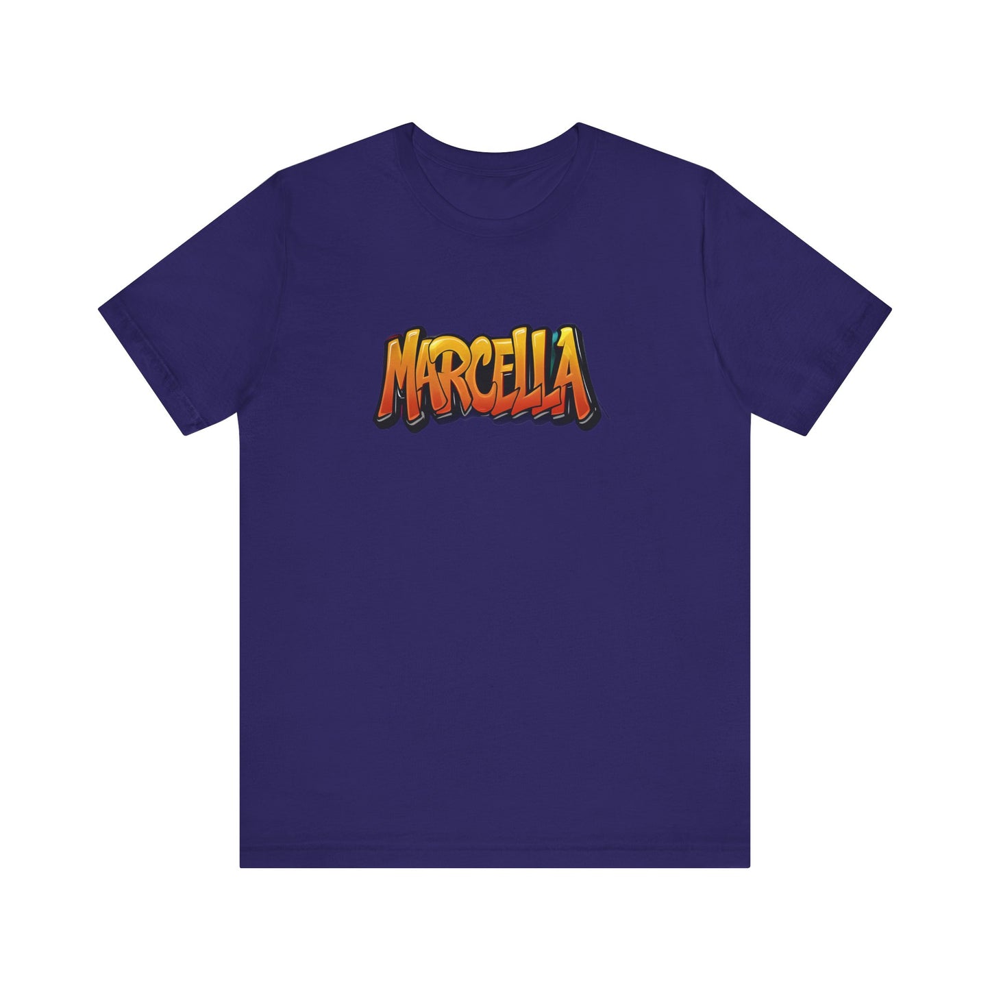 Marcella Graphic Tee, Unisex Short Sleeve Shirt for Casual Wear, Gift for Friends, Summer Outfit, Unique Name Shirt