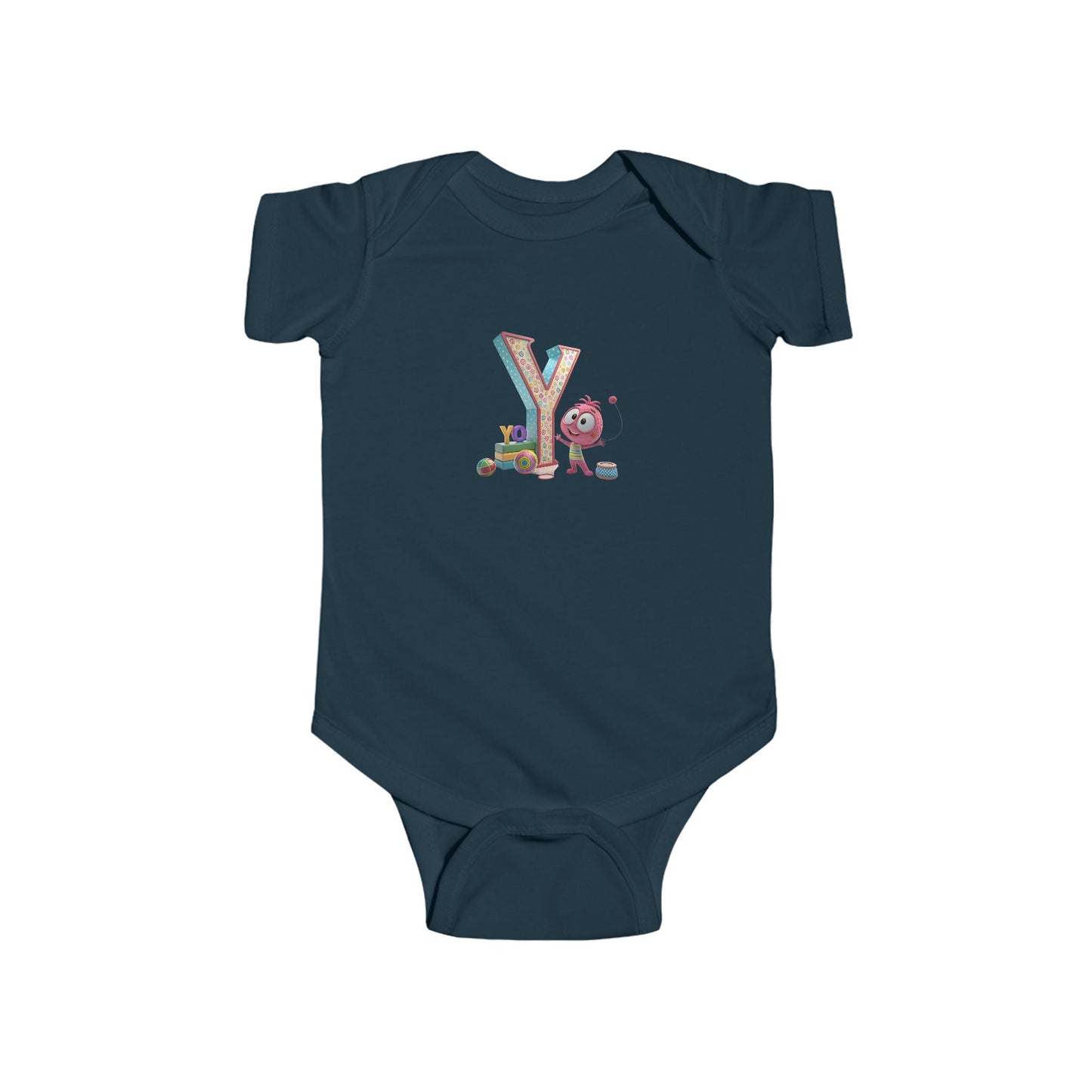 Colorful Alphabet Infant Bodysuit | Cute Baby Onesie, Personalized Baby Gift, Toddler Apparel, Birthday Outfit, Newborn Clothing