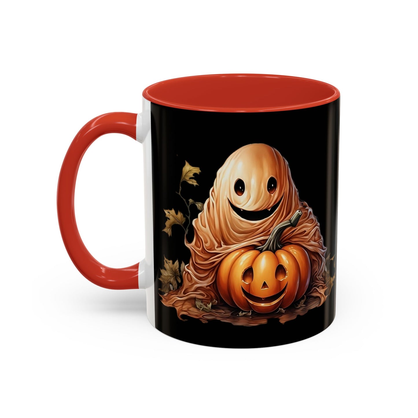 Halloween Ghost Pumpkin Coffee Mug, Spooky Drinkware, Fall Decor, Halloween Gift, Pumpkin Spice Lover's Mug