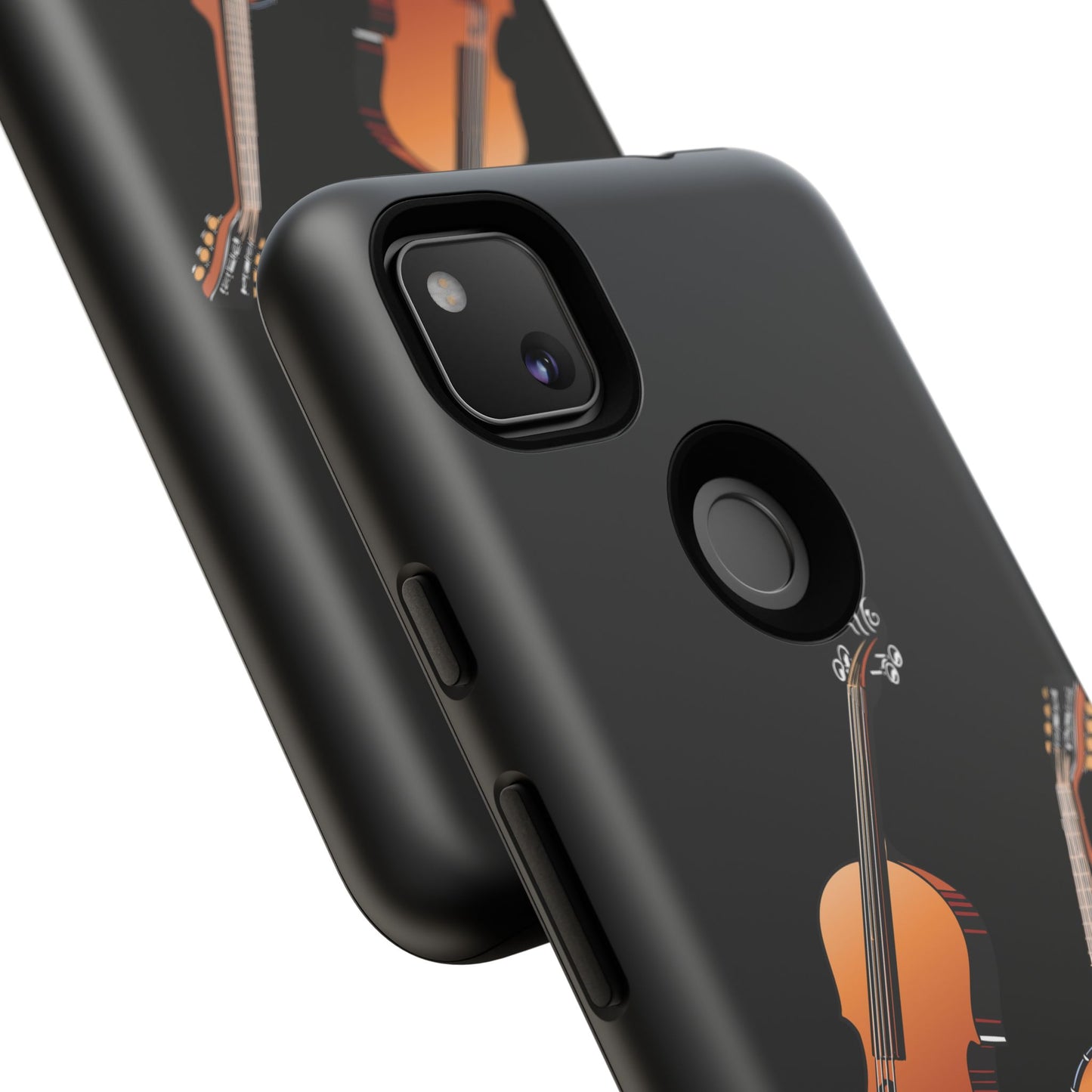 Musical Instrument Phone Case - Violin & Banjo Design, Music Lover Gift, Unique Phone Cover, Holiday Gift, Durable Tough Cases