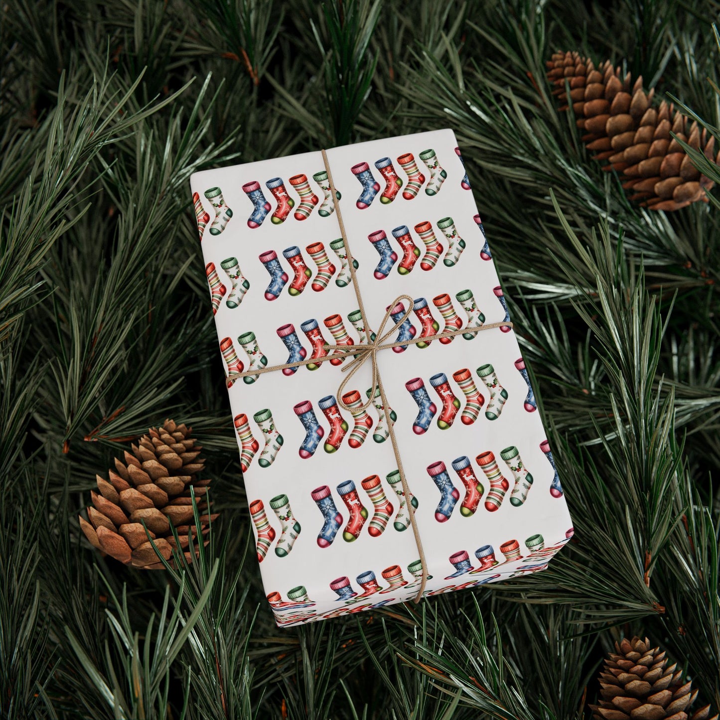 Holiday Candy Cane Pattern Wrapping Paper Roll — Festive Gift Wrap for Christmas & Seasonal Gifts