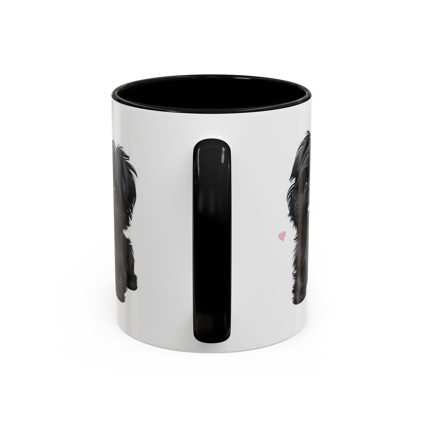 Cute Pug Accent Coffee Mug, Pet Lover Gift, Coffee Cup, Dog Mom Mug, Black Dog Ceramic Mug
