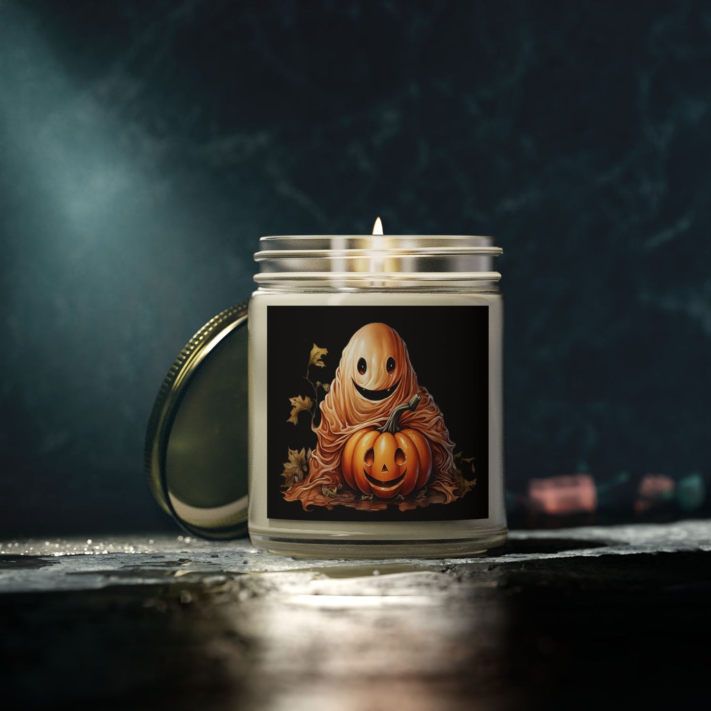 Halloween Scented Candles, Fall Decor, Cozy Home Fragrance, Pumpkin Spice Candle, Spooky Vibes, Autumn Gift