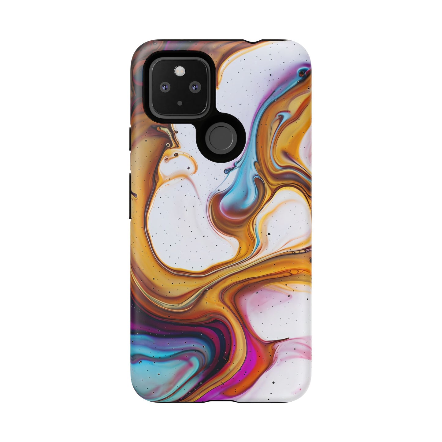 Artistic Phone Case, Tough Cases with Colorful Marble Design