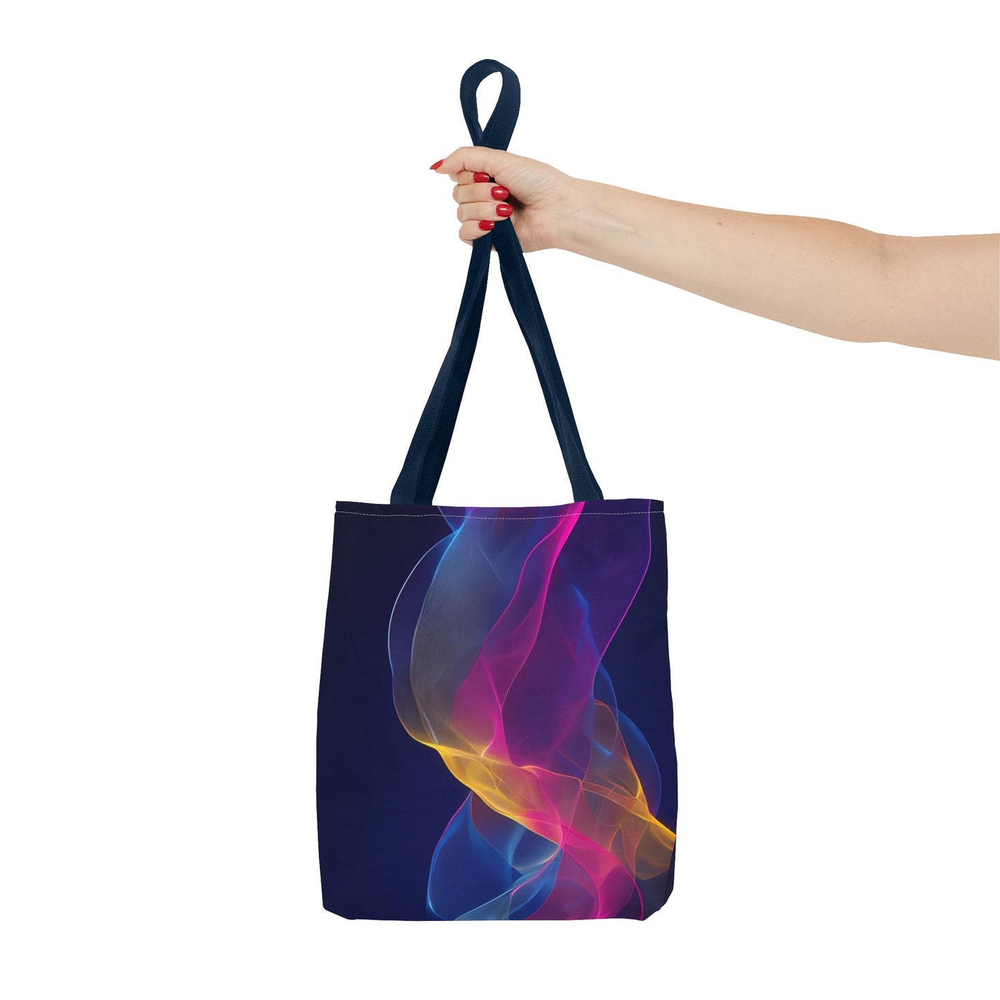 Colorful Abstract Tote Bag, Stylish Shopping Bag, Reusable Groceries Bag