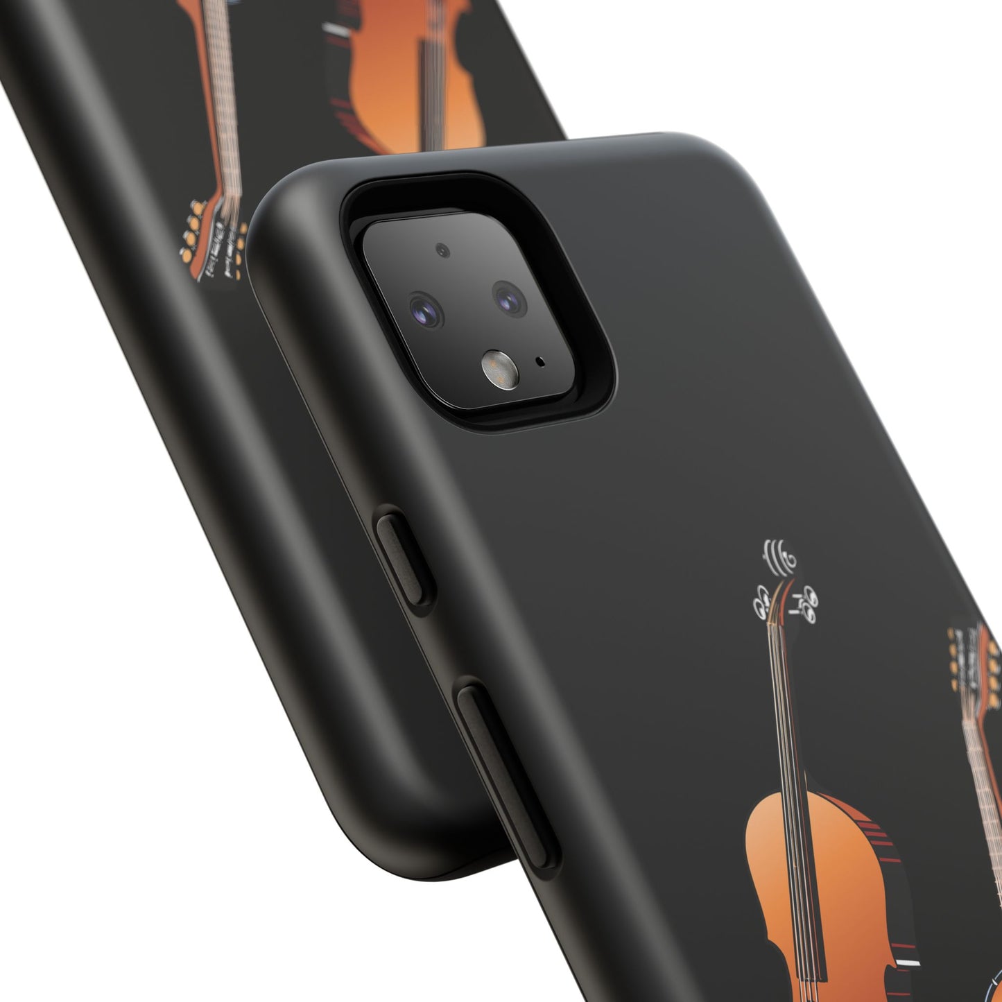 Musical Instrument Phone Case - Violin & Banjo Design, Music Lover Gift, Unique Phone Cover, Holiday Gift, Durable Tough Cases