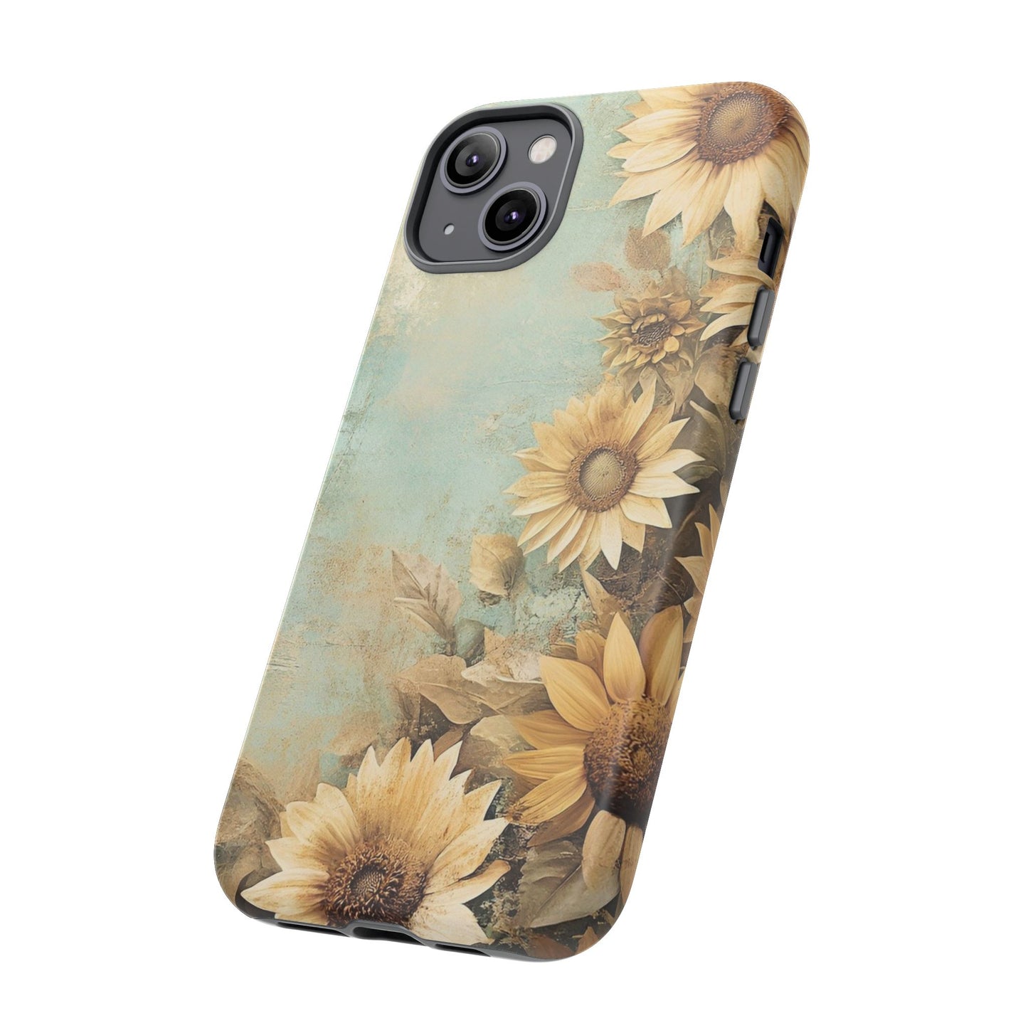 Sunflower Phone Case, Tough Shell Floral Cover, Nature Inspired Gift, Durable Protective Case, Perfect for Spring and Summer